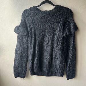 Old Navy Charcoal Cable Knit Sweater